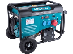 Heron elektrocentrála benzínová 13HP/6,0kW (400V), 2x2,2kW (230V), elektrický start, podvozek 8896414