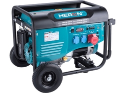 Heron elektrocentrála benzínová 15HP/6,8kW (400V), 5,5kW (230V), podvozek  8896418