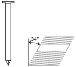 Hřebíky Typ RN Ø 3,1 × 90 mm (3000 ks)