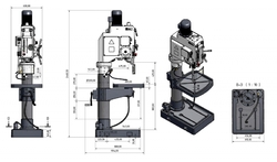 Sloupová převodová vrtačka OPTIdrill B 50 GSM