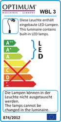 LED pracovní lampa WBL 3