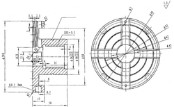 Čtyřčelisťové sklíčidlo ø 100 mm, sada 2