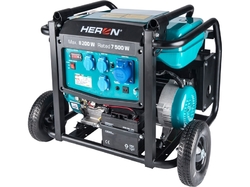 Heron 8896145 elektrocentrála benzínová 17HP/8,2kW, podvozek, el. start